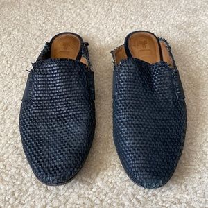 Frye slip on shoes.